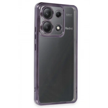 Xiaomi Poco X6 Uyumlu Kılıf Lensli Silikon - Mor