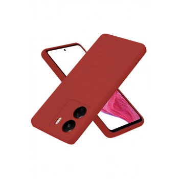 Xiaomi Redmi 13C Uyumlu Kılıf First Silikon - Bordo