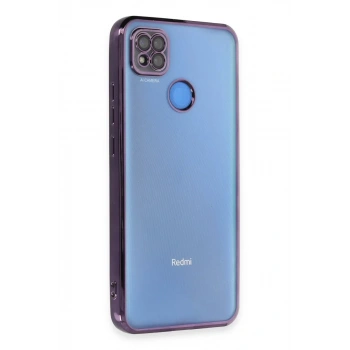 Xiaomi Redmi 9C Uyumlu Kılıf Lensli Silikon - Mor