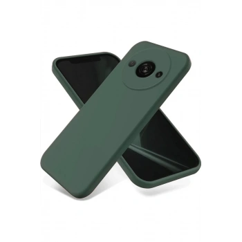 Xiaomi Redmi A3 4G Kılıf First Silikon - Koyu Yeşil