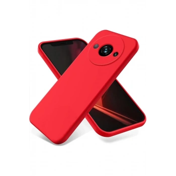 Xiaomi Redmi A3 4G Uyumlu Kılıf First Silikon - Kırmızı