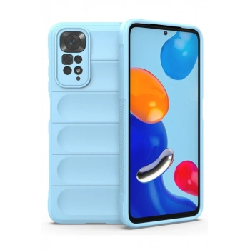 Xiaomi Redmi Note 11 Uyumlu Kılıf Optimum Silikon - Sky Blue