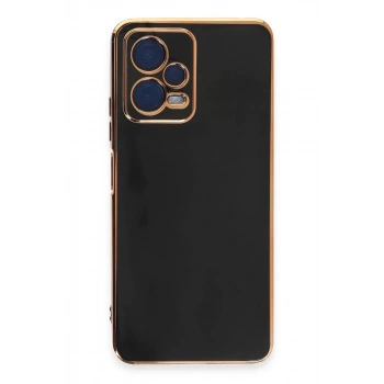 Xiaomi Redmi Note 12 Pro 5G Uyumlu Kılıf Volet Silikon - Siyah