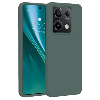 Xiaomi Redmi Note 13 4G Kılıf First Silikon - Koyu Yeşil