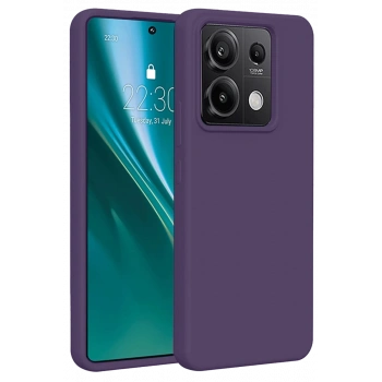 Xiaomi Redmi Note 13 Pro 4G Kılıf First Silikon - Mor