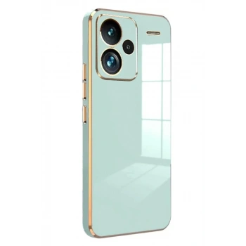Xiaomi Redmi Note 13 Pro Plus Uyumlu Kılıf Volet Silikon - Açık Yeşil