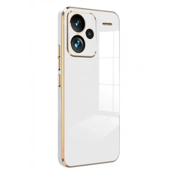 Xiaomi Redmi Note 13 Pro Plus Uyumlu Kılıf Volet Silikon - Beyaz
