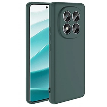 Xiaomi Redmi Note 14 Pro 4G Kılıf First Silikon - Koyu Yeşil