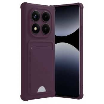 Xiaomi Redmi Note 14 Pro Plus Uyumlu Kelvin Kartvizitli Silikon - Derin Mor