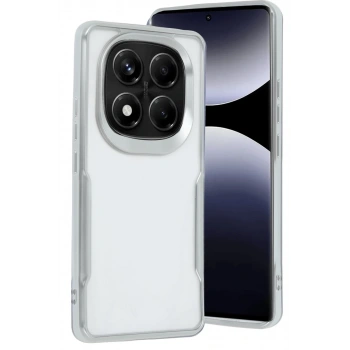 Xiaomi Redmi Note 14 Pro Plus Uyumlu Kılıf Boyi Silikon Kapak - Gümüş