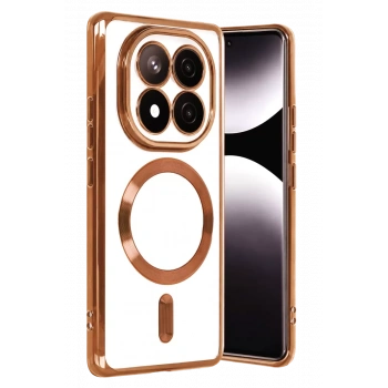 Xiaomi Redmi Note 15 Pro 4G Uyumlu Kross Magneticsafe Kapak - Turuncu