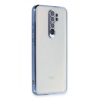 Xiaomi Redmi Note 8 Pro Uyumlu Kılıf Lensli Silikon - Açık Mavi