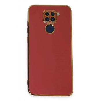 Xiaomi Redmi Note 9 Uyumlu Kılıf Volet Silikon - Kırmızı