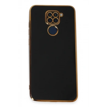 Xiaomi Redmi Note 9 Uyumlu Kılıf Volet Silikon - Siyah