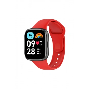 Xiaomi Redmi Watch 3 Active Klasik Kordon - Kırmızı