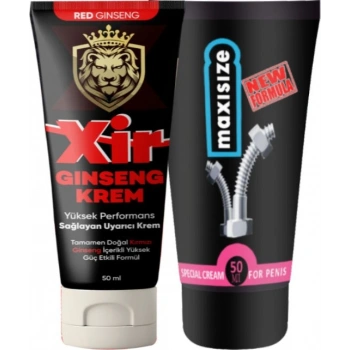 Xir Delaycream 50 ml + Maxi Size Cream 50 ml Erkeğe Özel Set