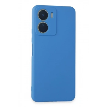 Vivo Y16 Kılıf First Silikon - Mavi