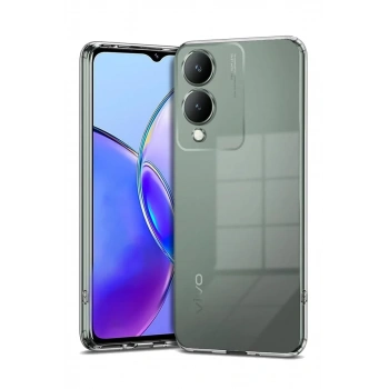 Vivo Y17S Kılıf Lüx Şeffaf Silikon