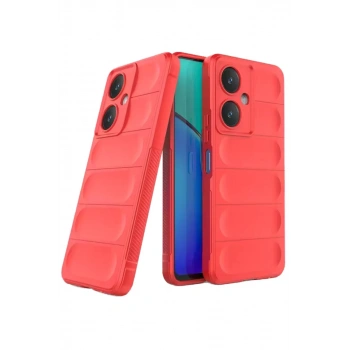 Vivo Y27 Kılıf Optimum Silikon - Kırmızı