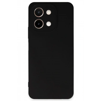 Vivo Y28 Kılıf First Silikon - Siyah