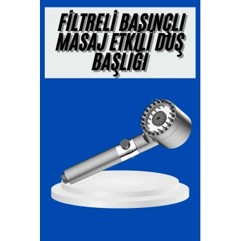 Yeni Nesil Duş Başlığı Paslanmaz Çelik Masaj Etkili Ergonomik Tasarım Su Basınçlı