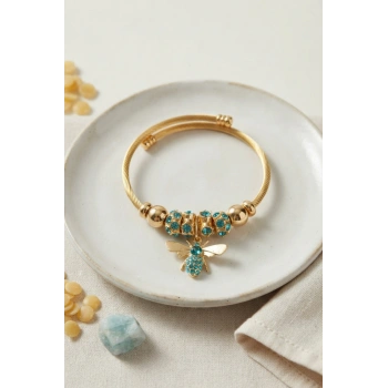 Yeşil Arı Model Charmlı Bileklik