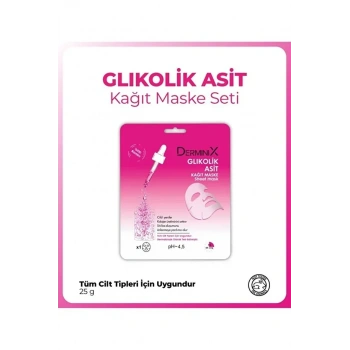 Yüz Bakım Kağıt Maske - Glikolik Asit