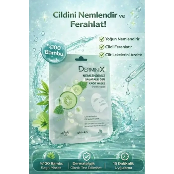 Yüz Bakım Kağıt Maske - Salatalık Özlü