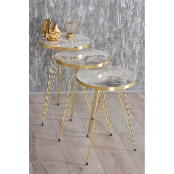 Zigon Sehpa Gold Efes Tel