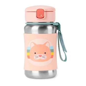 Zoo Pipetli Paslanmaz Çelik Suluk 350 ml Kedi
