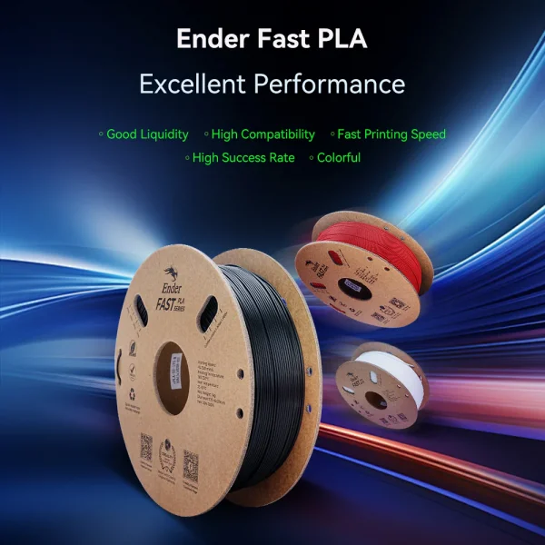 Creality Ender Fast PLA Siyah Filament 1.75mm 1000gr