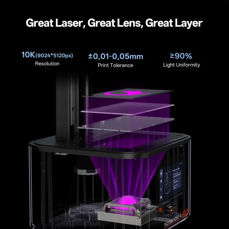 Anycubic Photon Mono 4 Ultra Reçine 3D Yazıcı kullanım görseli