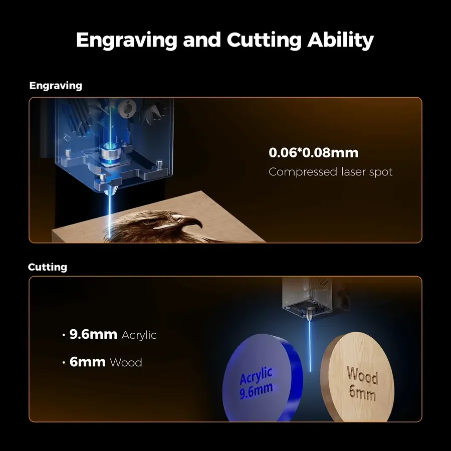 Creality Falcon A1 10W Lazer Kazıma Makinesi görsel 2