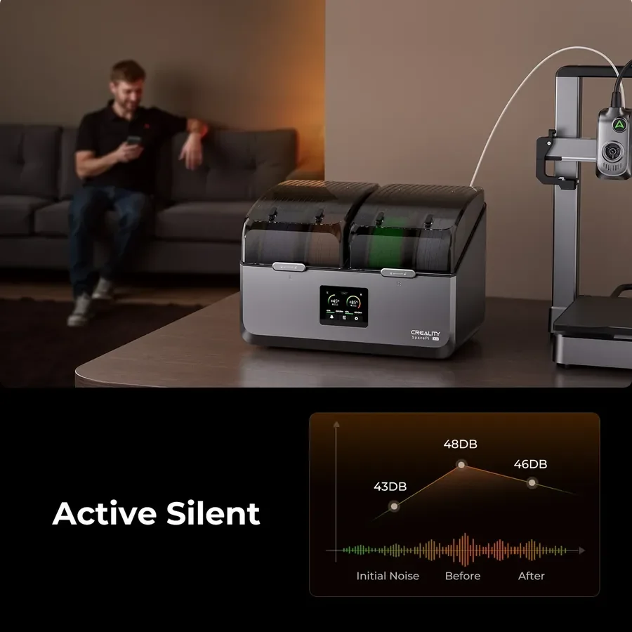 Creality Space Pi X4 Filament Kurutucu kullanım görseli
