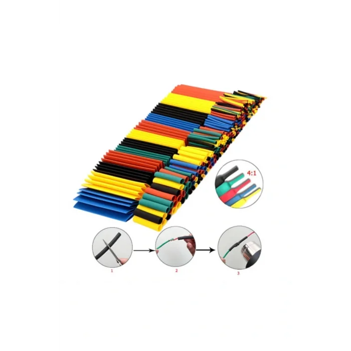 328 Parça Makaron Seti Daralan Makaron Kablo Koruyucu Yalıtım Modern Tasarım 826334