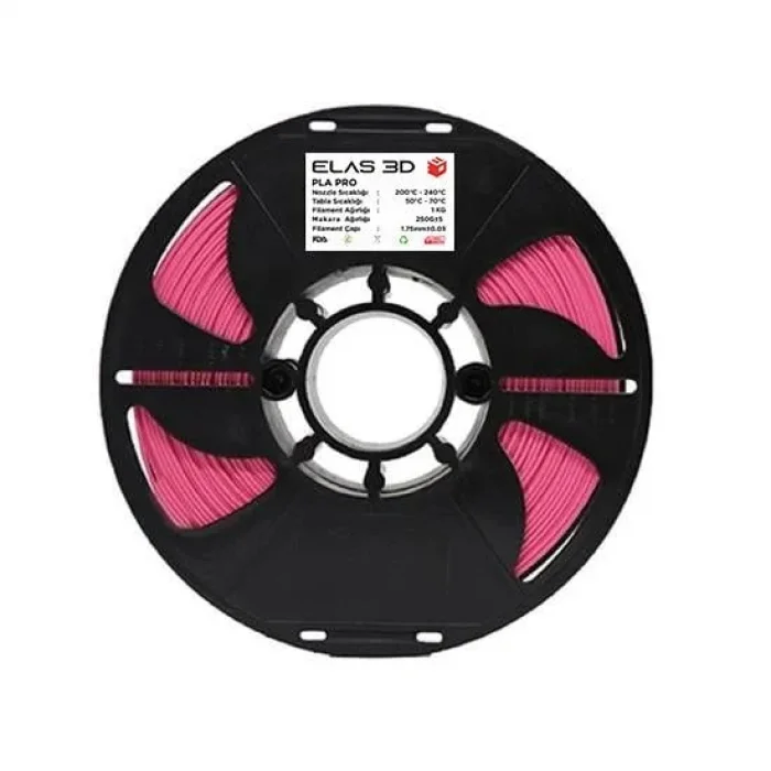 Elas 3D Pembe PLA Pro Filament - 1.75mm - 1 Kg