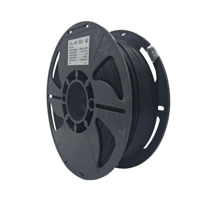 Elas 3D Siyah Pet-G Filament 1.75mm 1KG