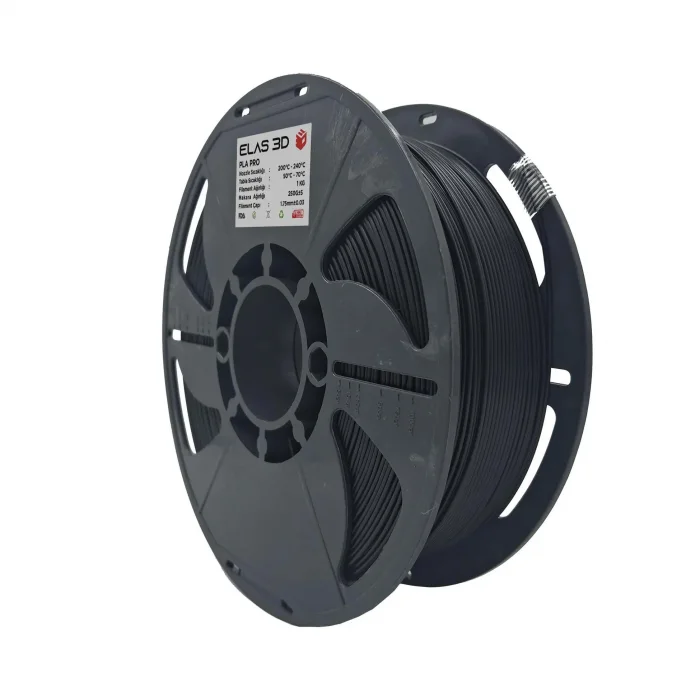 Elas 3D Siyah PLA Pro Filament - 1.75mm - 1 Kg