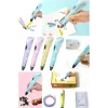 PEMBE Ergonomik ve Fonksiyonel 3D Kalem Pen Üç Boyutlu Yazıcı Sanat İçin Yüksek Sıcaklıkta Plastik Eriyik