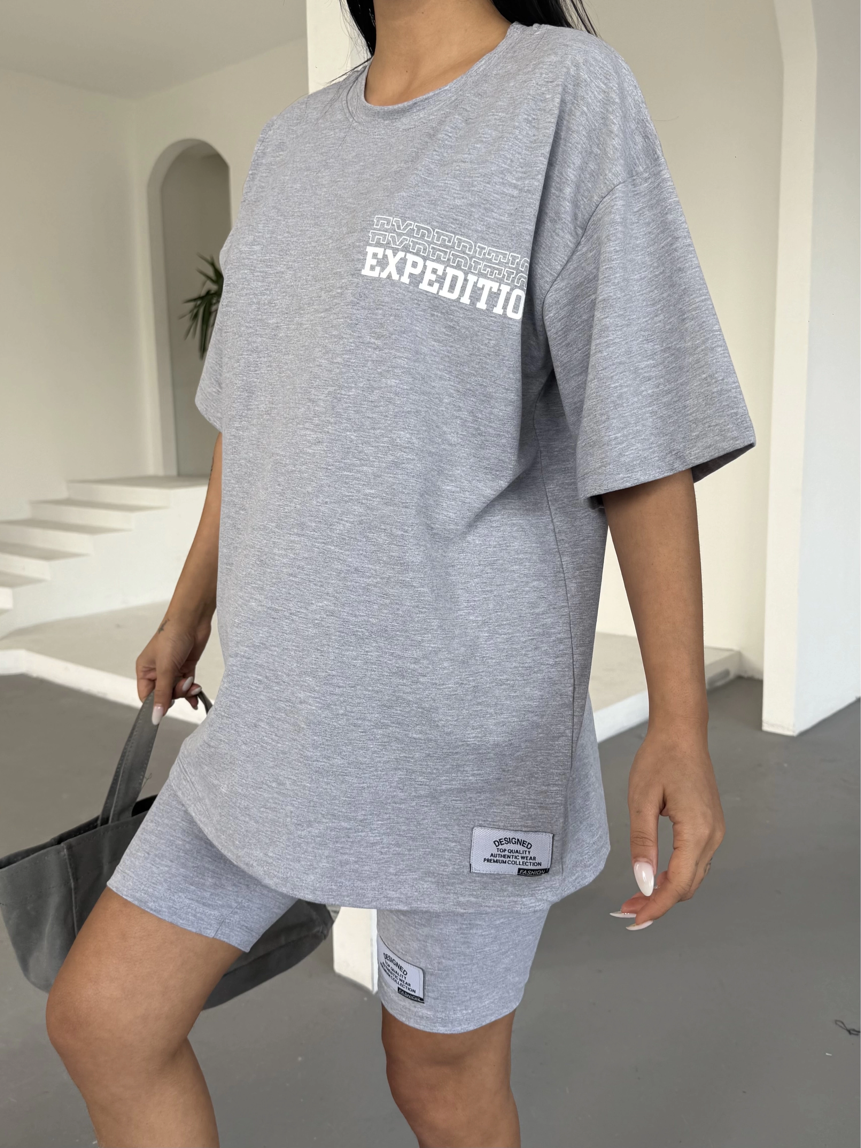 Expedition Baskılı Şort Takım