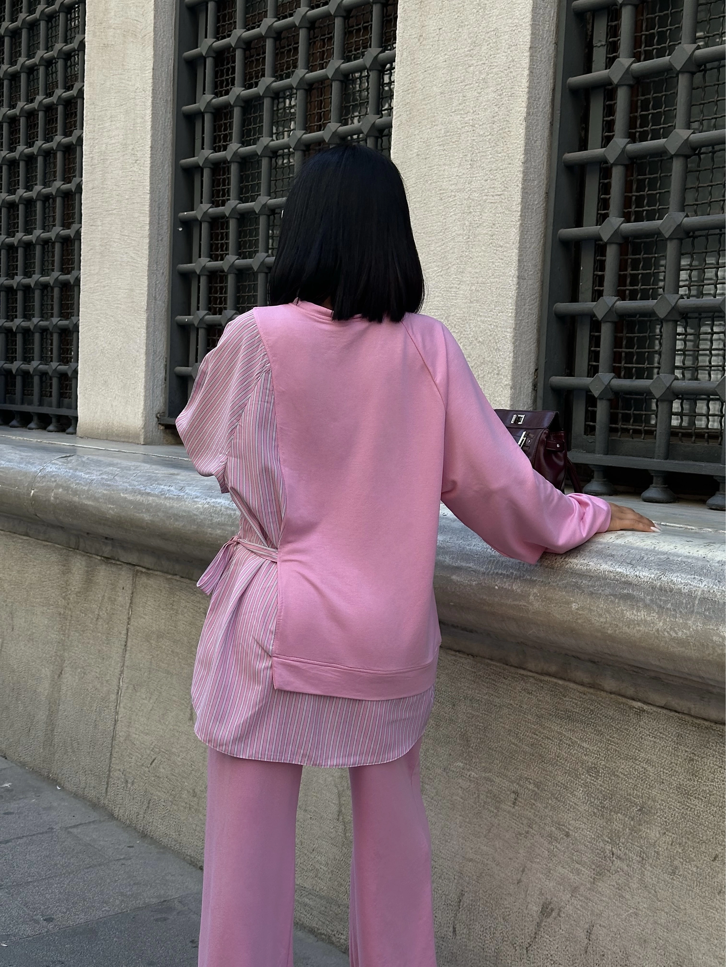 Kristal Modal Çizgili Takım