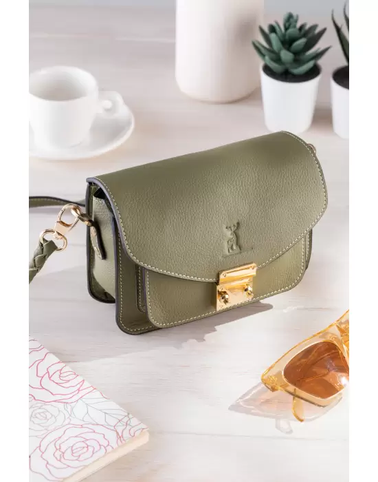 Hakiki Deri Kadın Askılı Çanta Satchel Bag