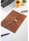 Hakiki Deri MacBook Kılfı Çantası Envelope Case