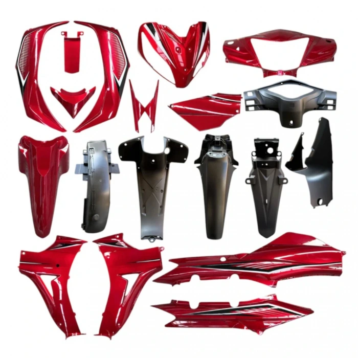 KÜBA EGE KIRMIZI KAPORTA SET