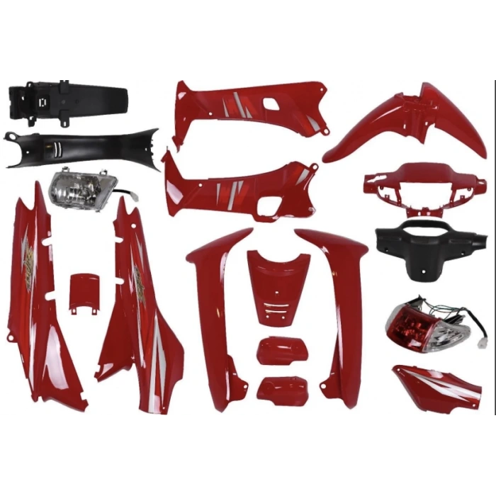 LIFAN KAPORTA SET KIRMIZI CUB FAR STOPLU ETİKETSİZ