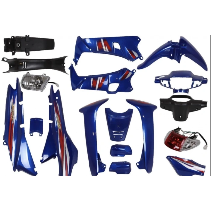 LIFAN KAPORTA SET MAVİ CUB FAR STOPLU ETİKETSİZ