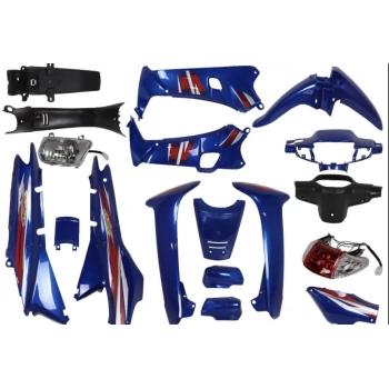 LIFAN KAPORTA SET MAVİ CUB FAR STOPLU ETİKETSİZ