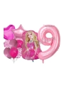 Barbie 4 Yaş Balon Seti Barbie Konsept Parti Barbie Pembe Doğum Günü Balon Seti