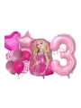 Barbie 4 Yaş Balon Seti Barbie Konsept Parti Barbie Pembe Doğum Günü Balon Seti