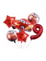 Cars Arabalar Şimşek Mcqueen Yarış Arabası Konsept 1 Yaş Balon Set Cars Arabalar Doğum Günü Set